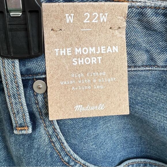 Madewell The Mom Cut Off Jeans Short Size 22 W - Picture 5 of 11